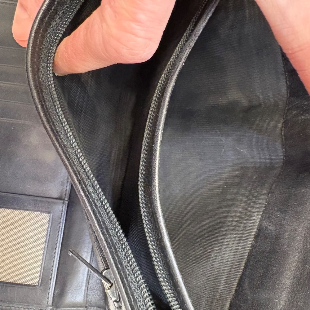 Gianni Versace black leather vintage clutch bag rare - Picture 9 of 10